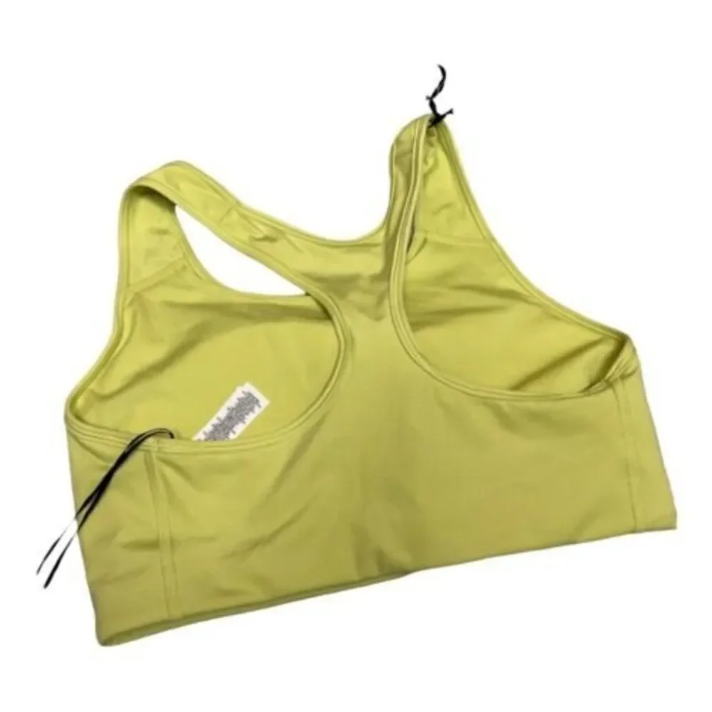 Nike Center Swoosh Sports Bra Womens‎ L Green Athleisure Gym Yoga Padded
